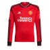 Camisa de Futebol Manchester United Bruno Fernandes #8 Equipamento Principal 2023-24 Manga Comprida